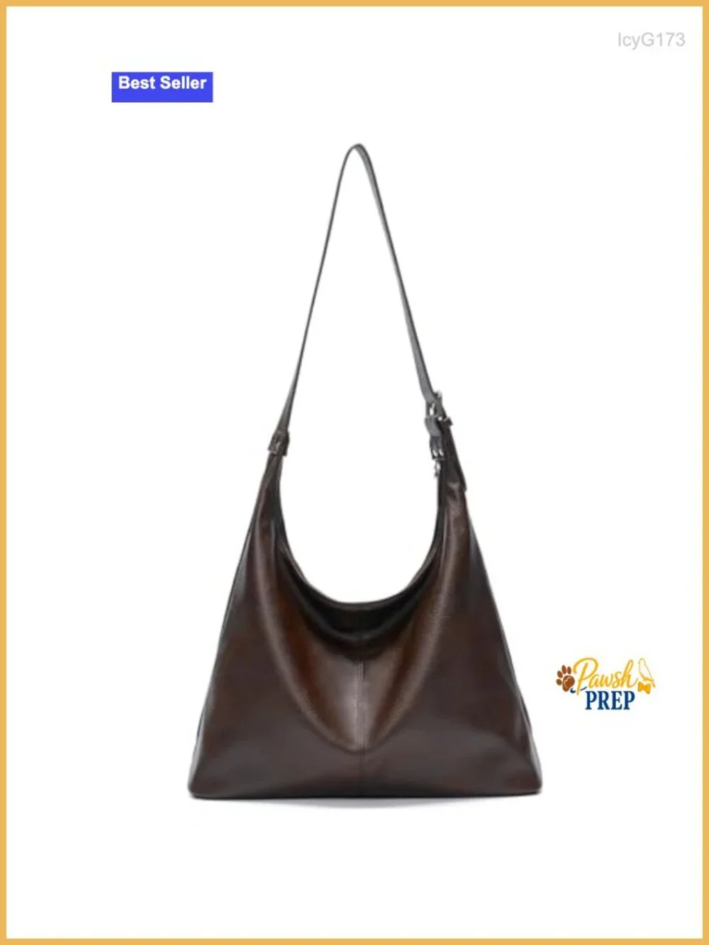 Large Vegan Leather Hobo Bag Slouchy Shoulder Purse Work Handbag